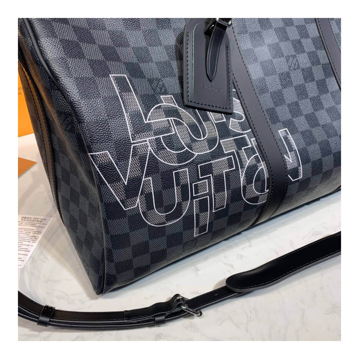 Louis Vuitton Damier Graphite Keepall Bandoulière 50 N40263 N40264