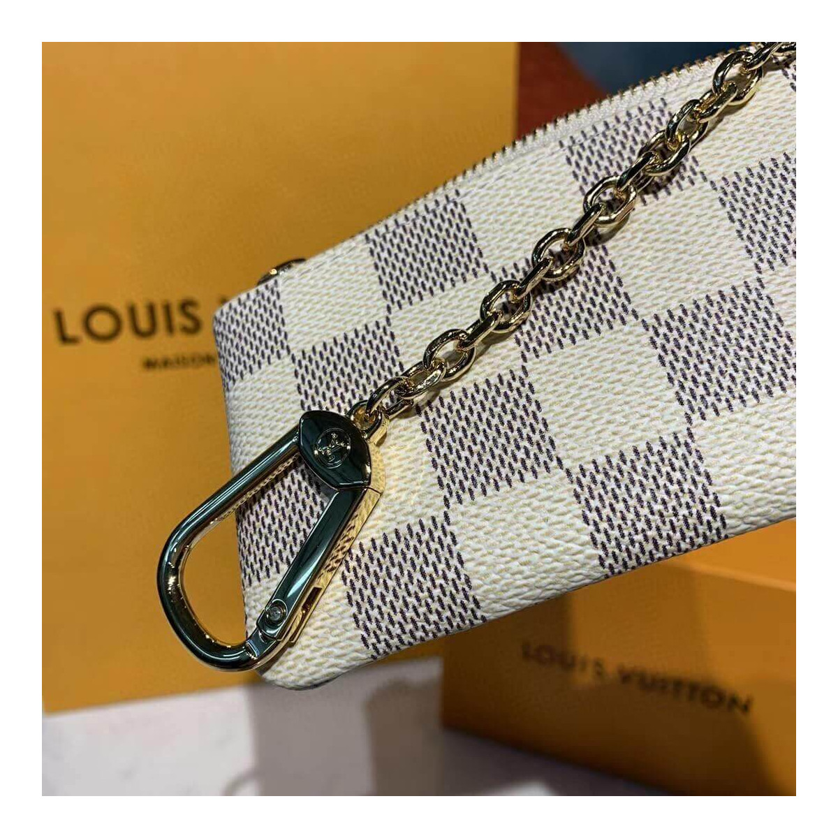 Louis Vuitton Damier Azur Key Pouch N62659