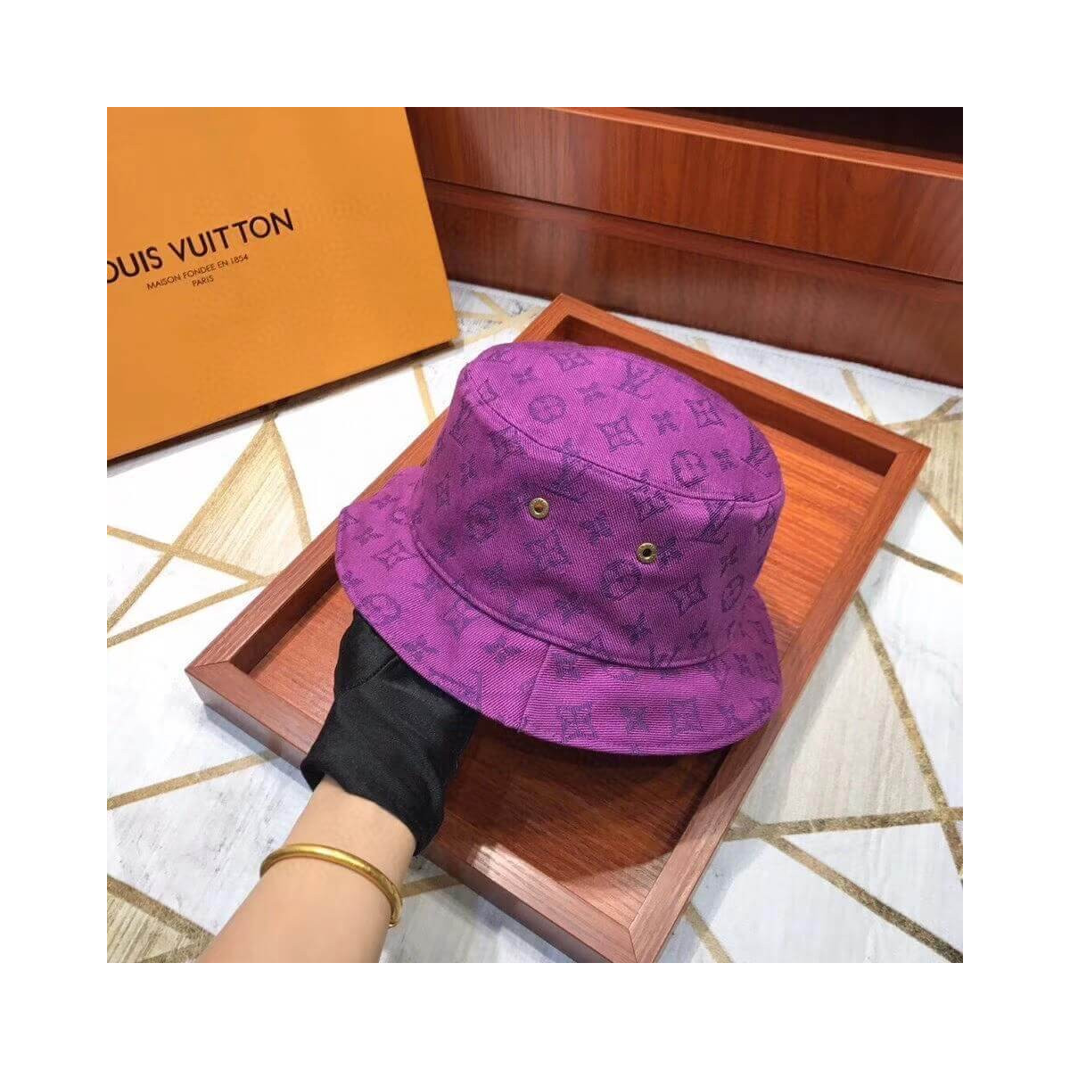 Louis Vuitton Monogram Denim Hat MP2440 MP2442