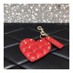 Valentino Rockstud Spike Heart Key Ring in Red 201