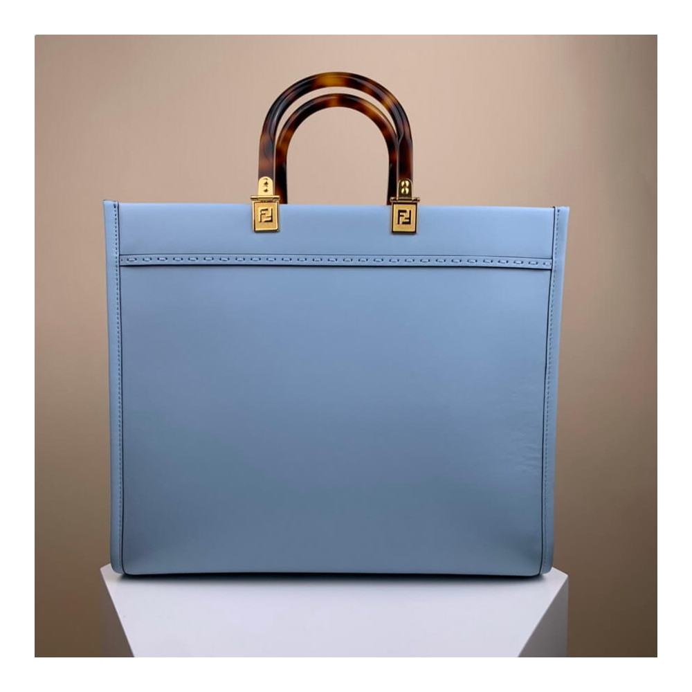 Fendi Medium Sunshine Shopper 8BH386 Light Blue