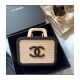 Chanel Vanity Case Beech Wood AS2926 Beige Black