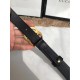 Gucci 20mm Leather Belt With Pearl Double G 453260