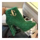 Jimmy Choo Shearling Ankle Bootie with Gold JC Logo 80259