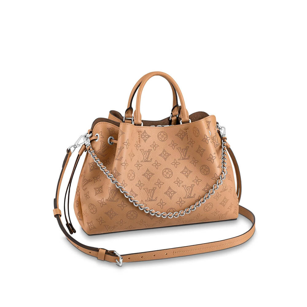 Louis Vuitton Mahina Calf Leather Bella Tote M59655 Arizona Brown