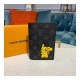 Louis Vuitton Monogram Eclipse Pikachu Print Passport Cover M64501