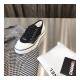 Chanel Canvas Lace Up Cap Toe Sneakers 382306