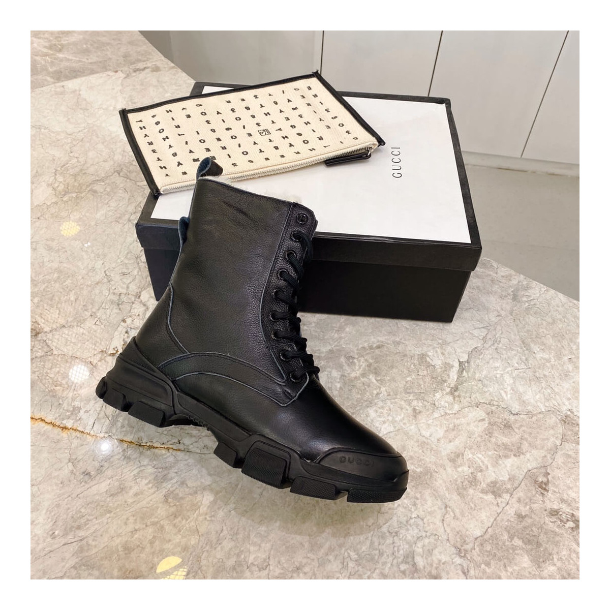 Gucci GG Wool Ankle Boot G1120C