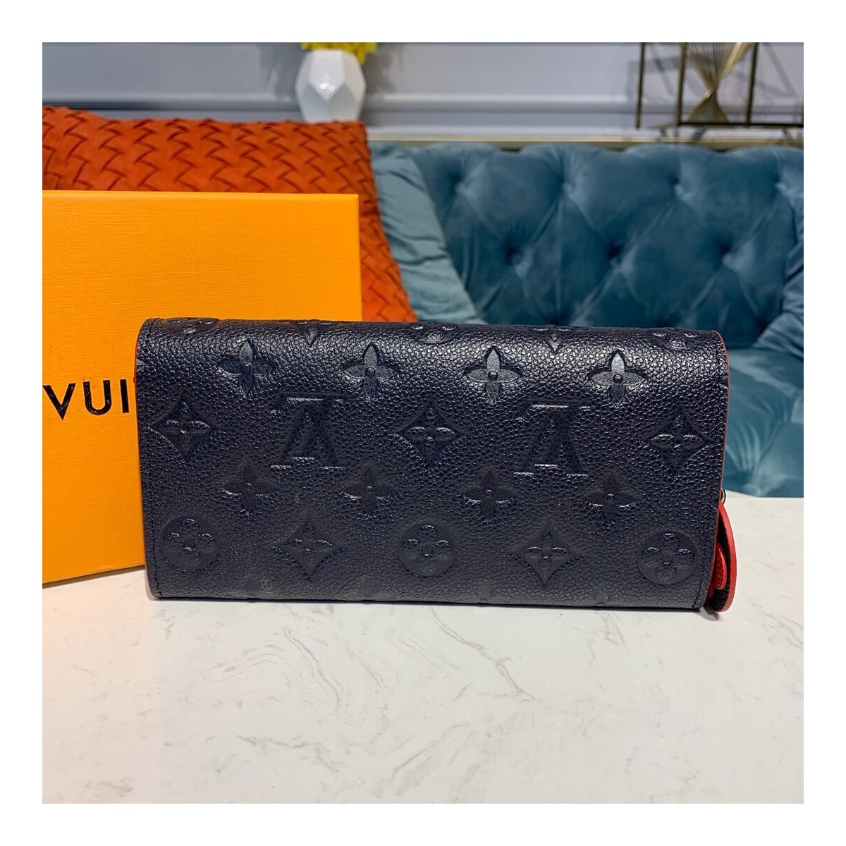 Louis Vuitton Monogram Empreinte Emilie Wallet M64162