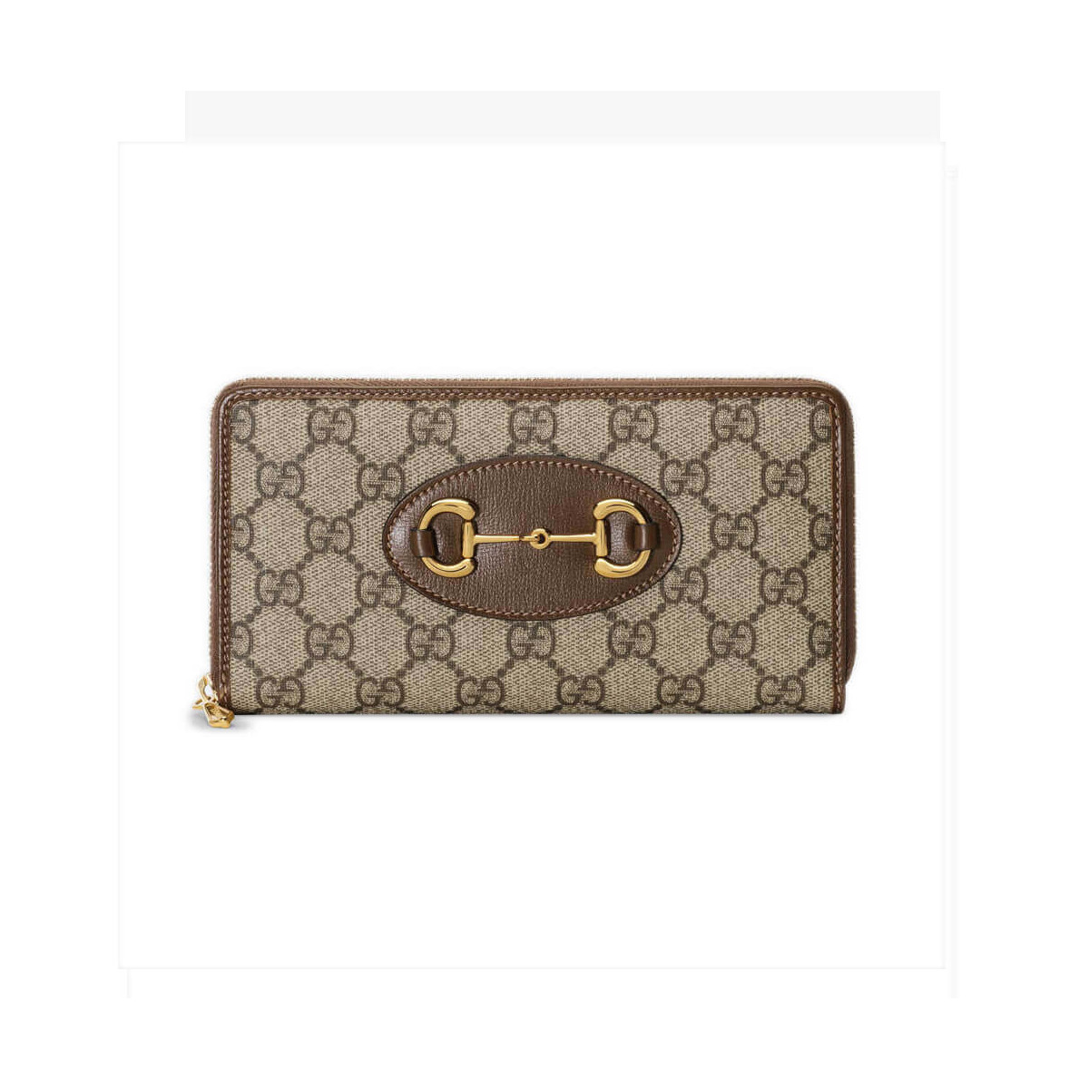 Gucci 1955 Horsebit GG Canvas Zip Around Wallet 621889