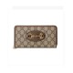 Gucci 1955 Horsebit GG Canvas Zip Around Wallet 621889