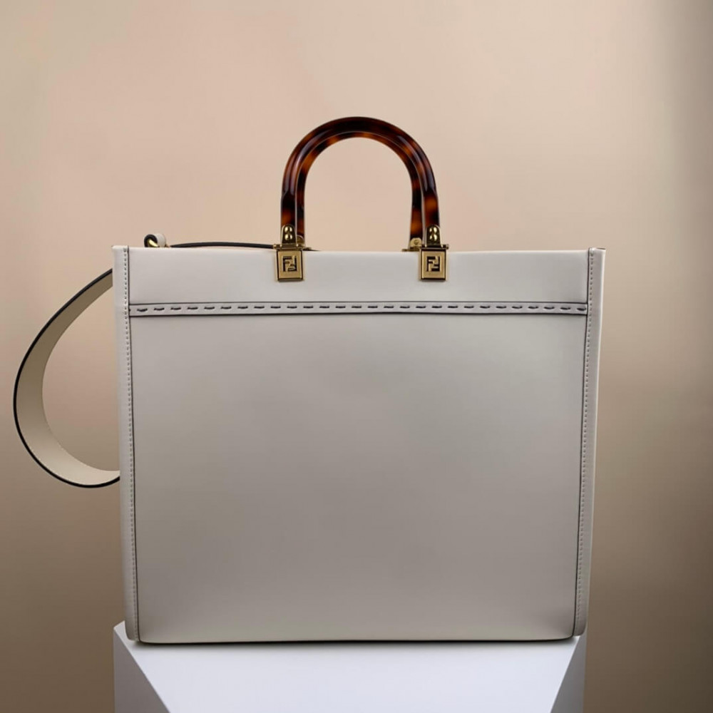 Fendi Medium Sunshine Shopper 8BH386 White