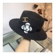 Chanel Flower Embellished Straw Hat AA6730