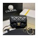 Chanel Lambskin Mini Flap Bag AS2855 Black