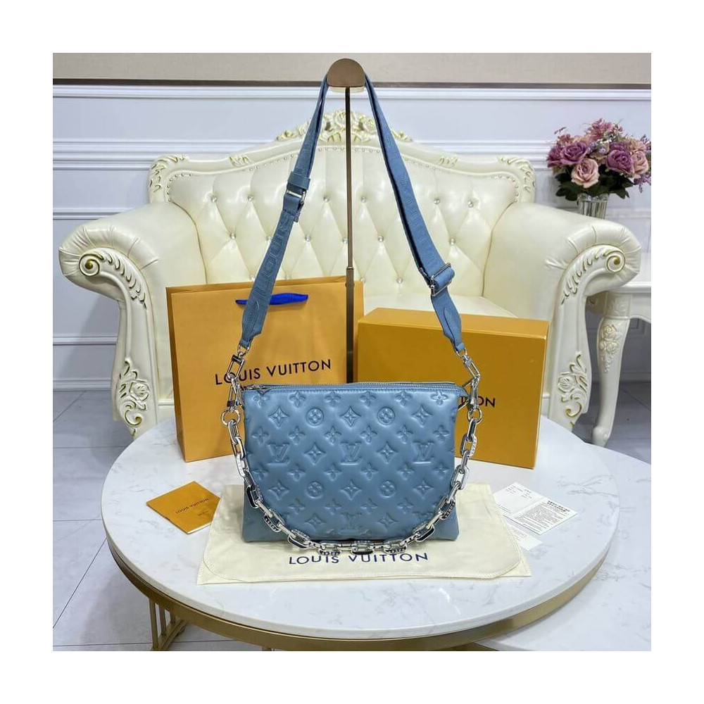 Louis Vuitton Coussin PM M58699 Bleu Glacier