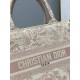 Christian Dior Small Book Tote Bag 26cm Toile De Jouy Reverse Embroidery Pink