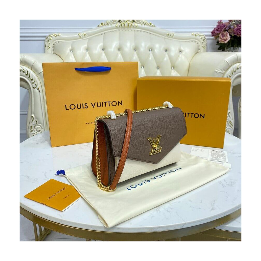 Louis Vuitton MyLockMe Chain Bag M58949 Smokey/Quartz/Caramel