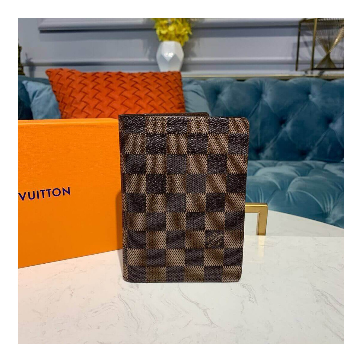 Louis Vuitton Damier Ebene Passport Cover N64412