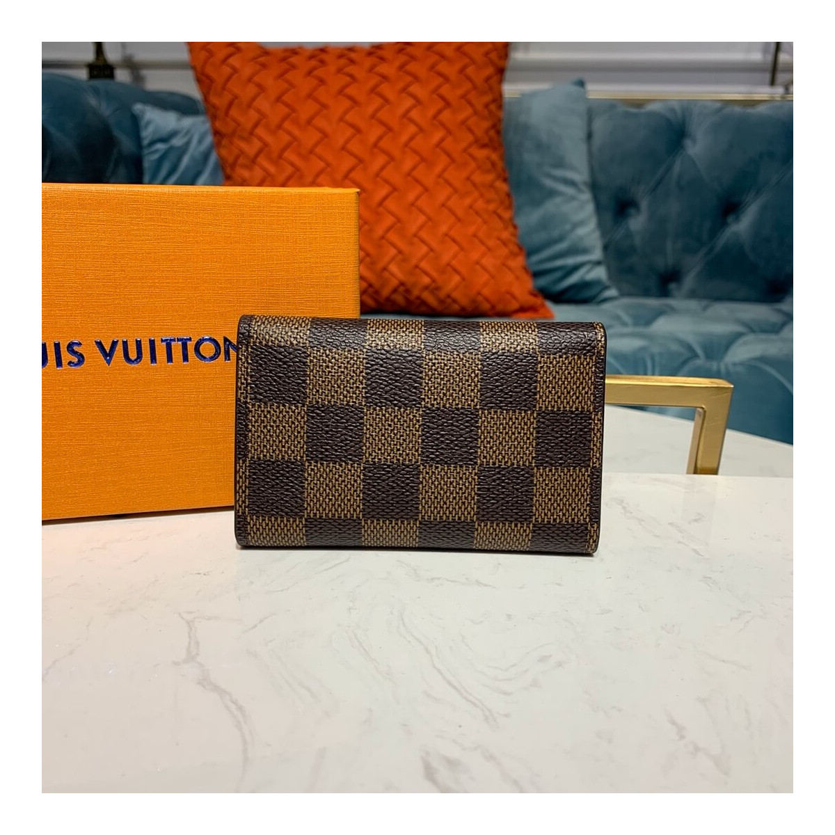 Louis Vuitton Damier Ebene 6 Key Holder N62630 N41624