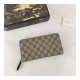 Gucci GG Supreme Zip Around Wallet 410102