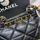 Chanel Small Tote in Black Lambskin AS3502