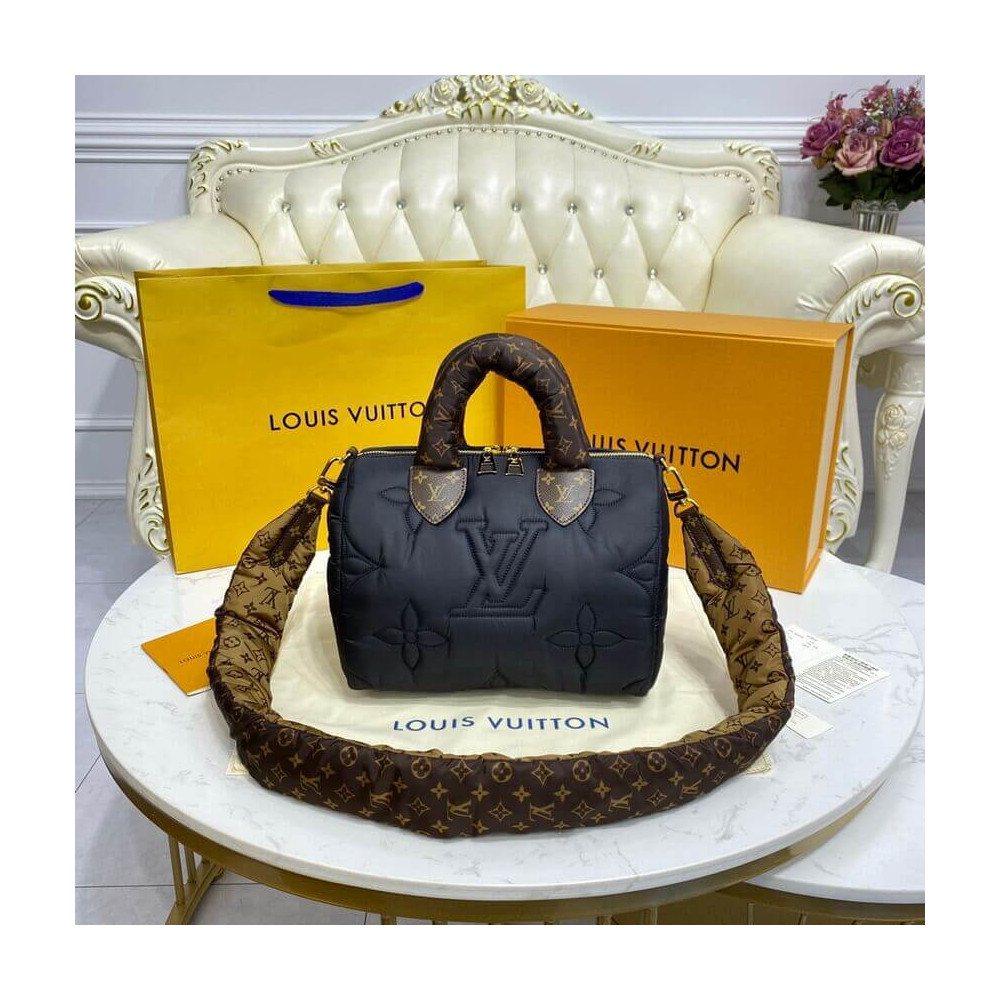 Louis Vuitton Econyl Speedy Bandouliere 25 M59008 Black