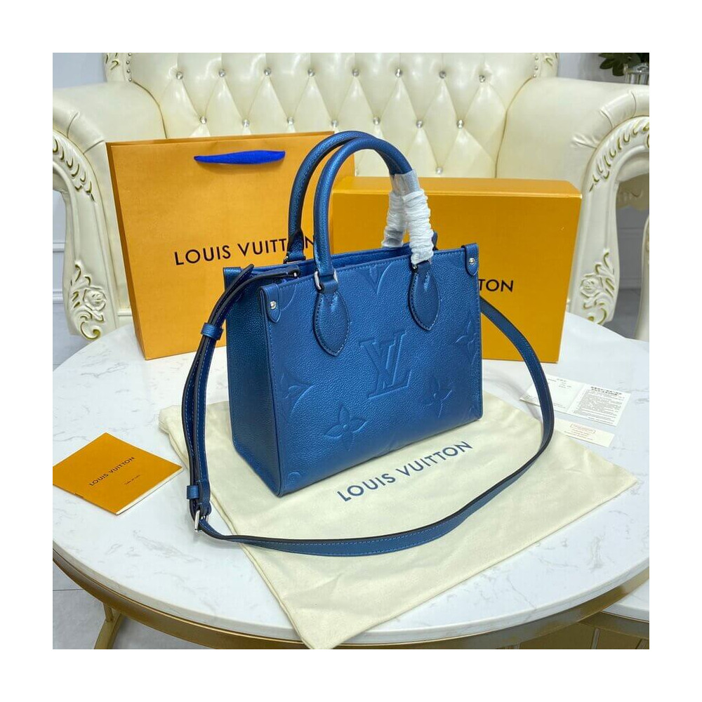 Louis Vuitton Onthego PM M58956 Navy Nacre