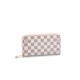 Louis Vuitton Damier Azur Canvas Zippy Wallet N63503 Pink