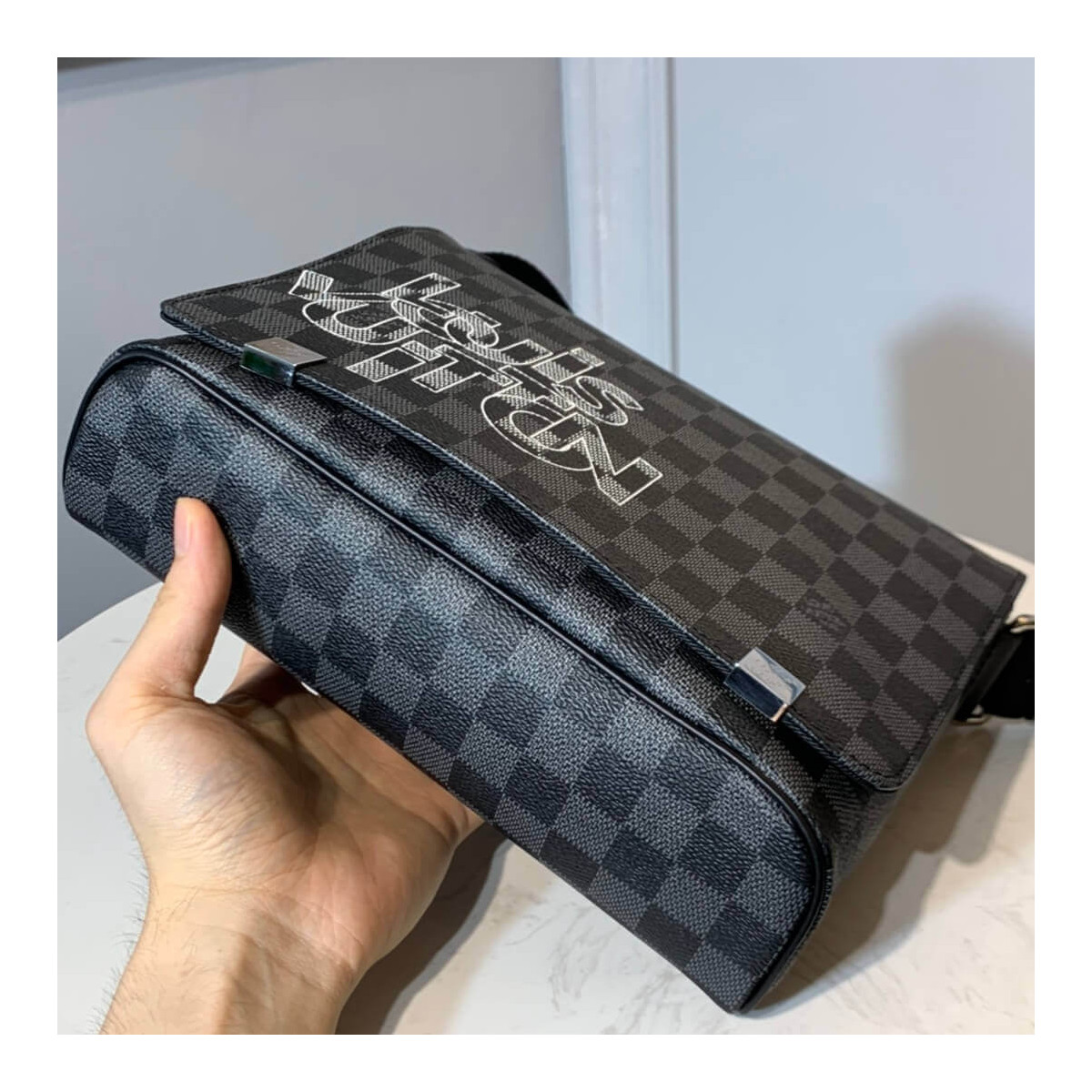 Louis Vuitton Damier Graphite District PM N41031