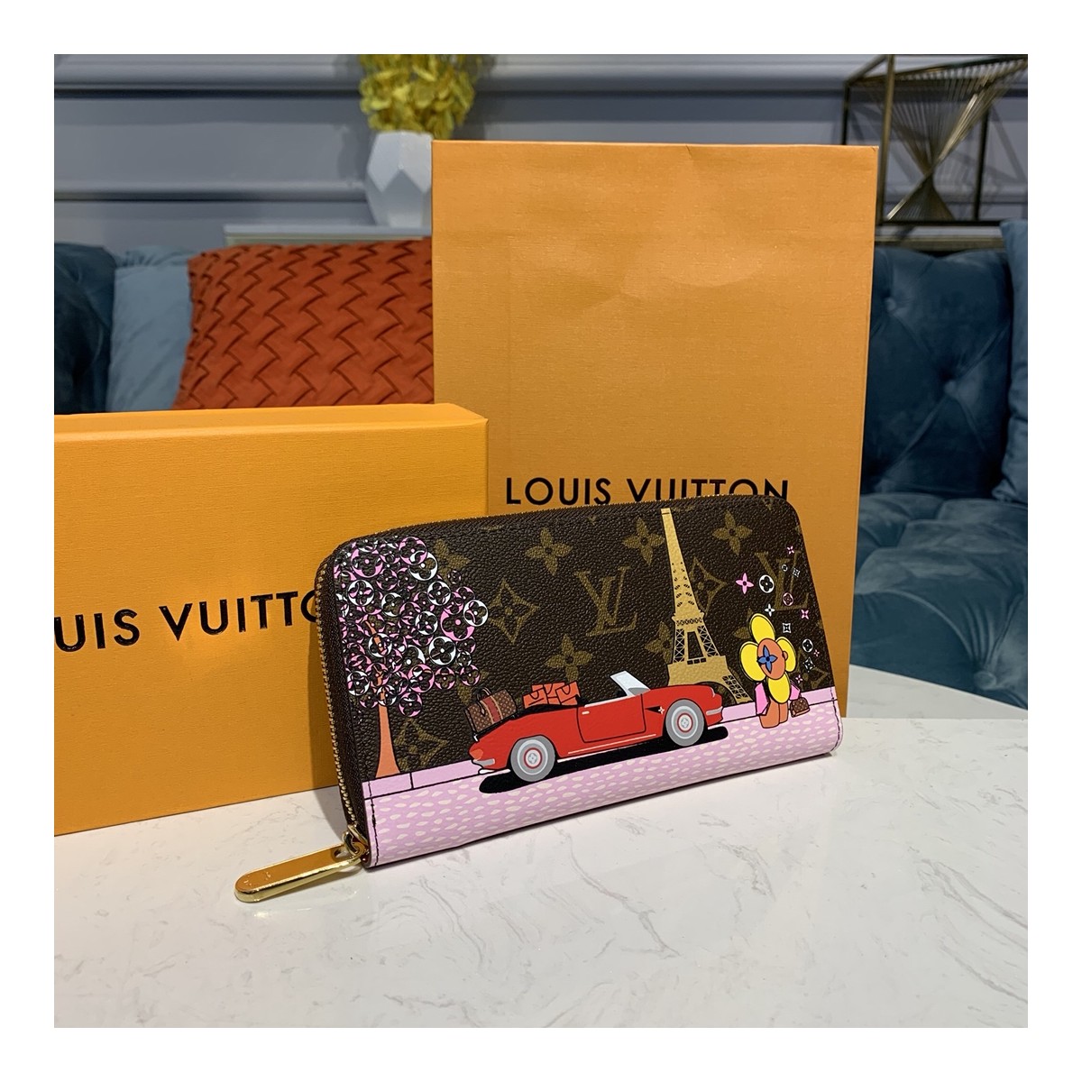 Louis Vuitton Paris Zippy Wallet M68487