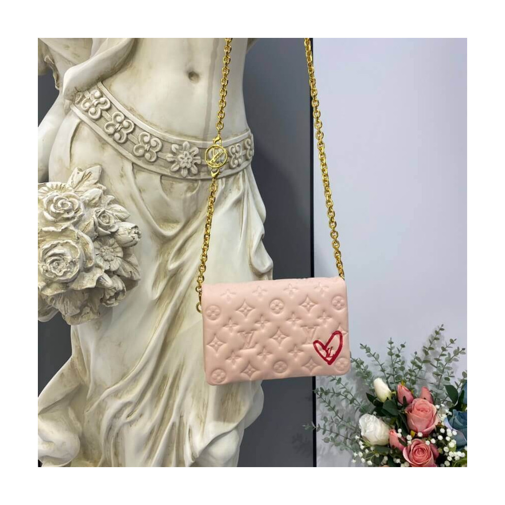 Louis Vuitton Limited Edition Pochette Coussin M80834 Dragee Pink