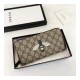 Gucci Bee Print GG Supreme Zip Around Wallet 451273