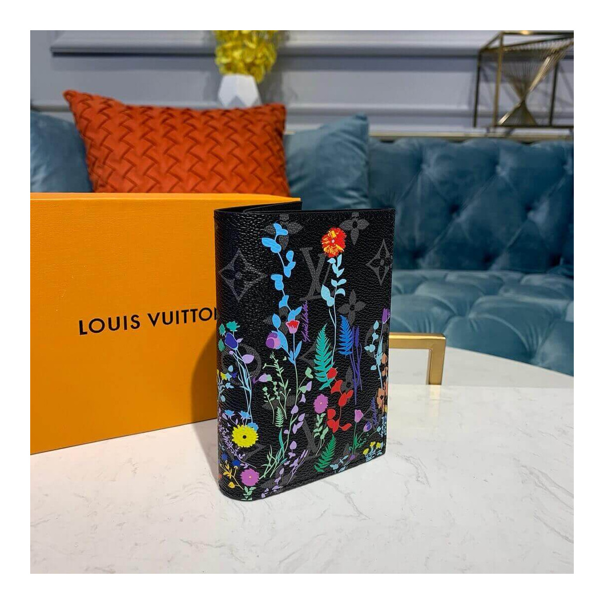 Louis Vuitton Flower Print Passport Cover M64501