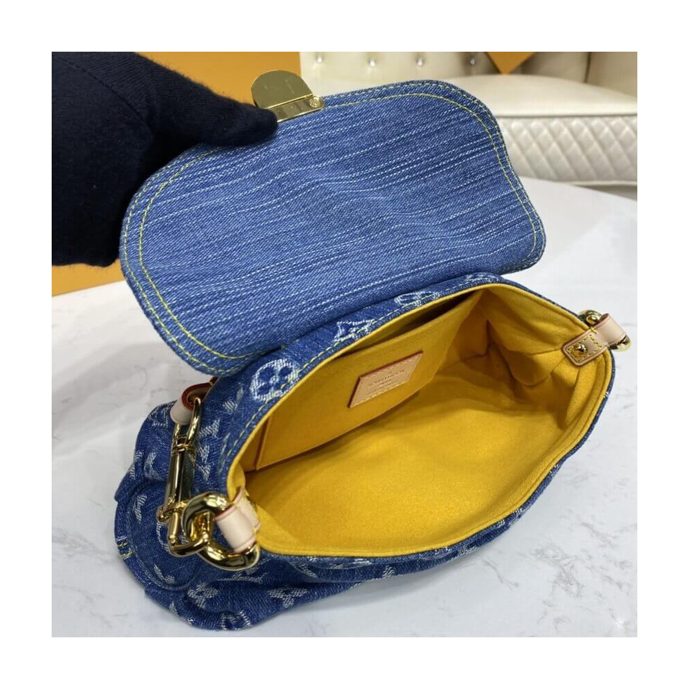 Louis Vuitton Monogram Denim Mini Pleaty M95050