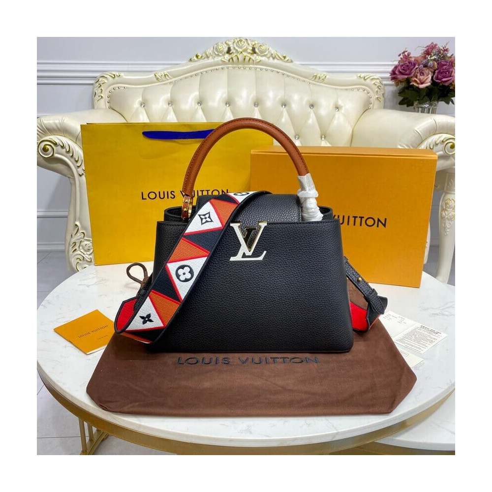 Louis Vuitton Capucines MM M59020 Noir/Rouge