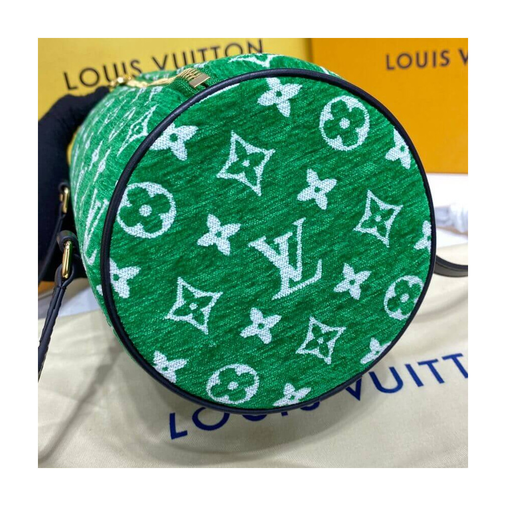 Louis Vuitton Monogram Jacquard Velvet Papillon Bag M46206 Green