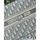 Christian Dior Small Book Tote Bag 26cm Oblique Embroidery Gray