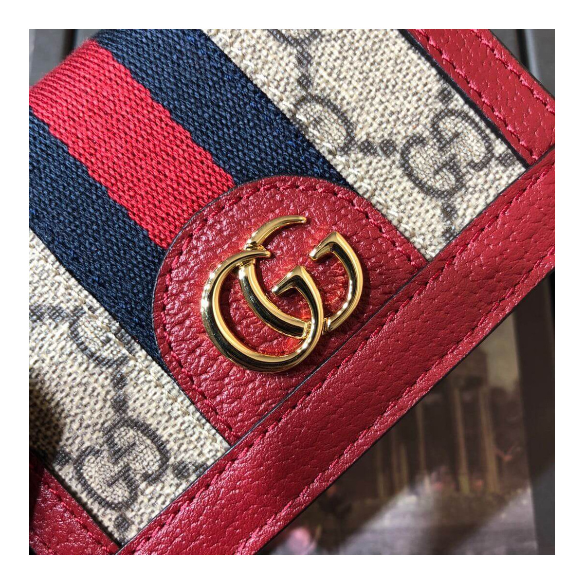 Gucci Ophidia GG Card Case Wallet 523155