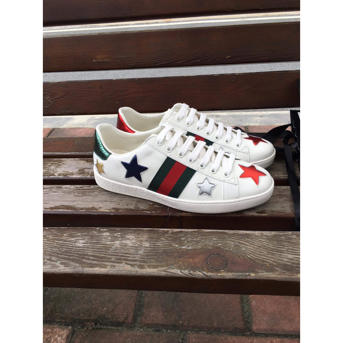 Gucci Ace Stars Embroidered Sneaker 454562