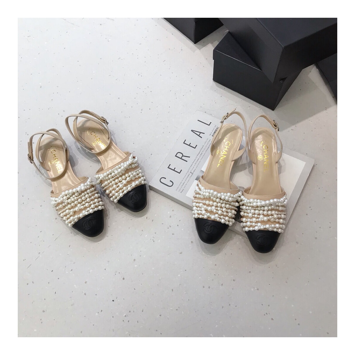 Chanel Pearl Sandals G23578