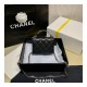 Chanel Enamel Handle Clutch with Chain in Grained Calfskin AP2758