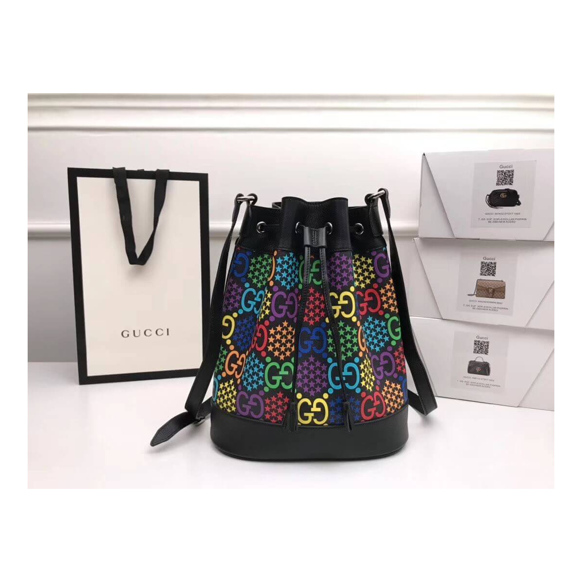 Gucci GG Psychedelic Bucket Bag 598149