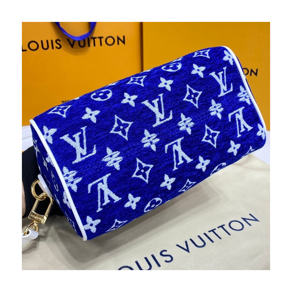 Louis Vuitton Monogram Jacquard Velvet Speedy Bandouliere 20 M20751