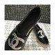 Chanel Patent Calfskin &amp; Metallic Goatskin Espadrilles G29762