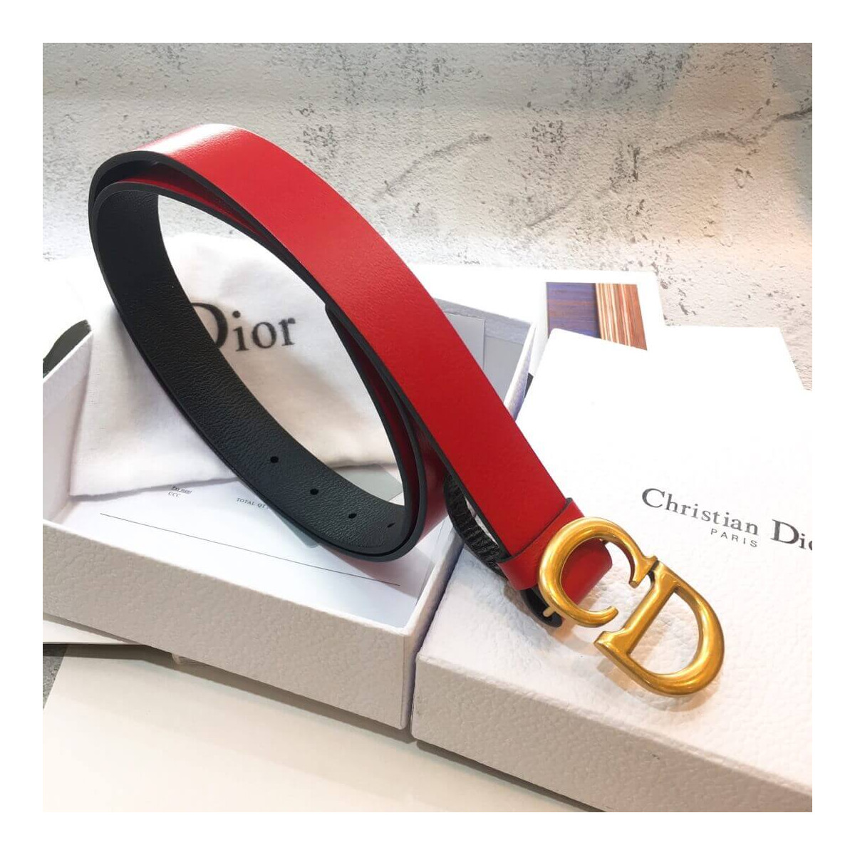 Christian Dior Saddle 3.0cm Belt B0042