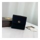 Gucci Leather French Flap Wallet 456122