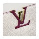 Louis Vuitton Capucines BB M59061 Eggshell/Lie de Vin Red