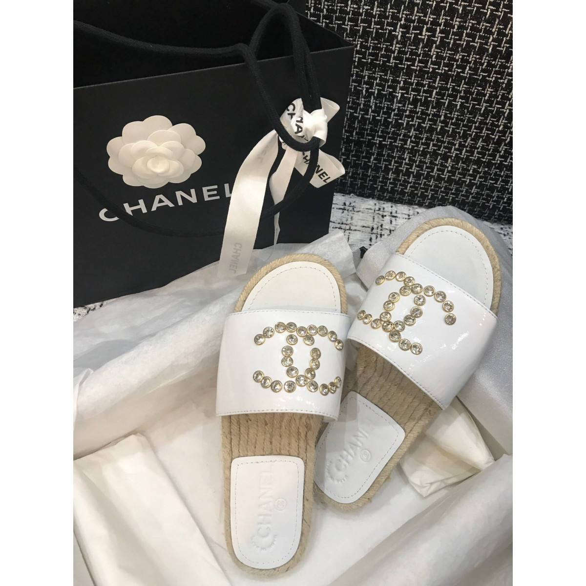 Chanel Paten Calfskin Mules G35603