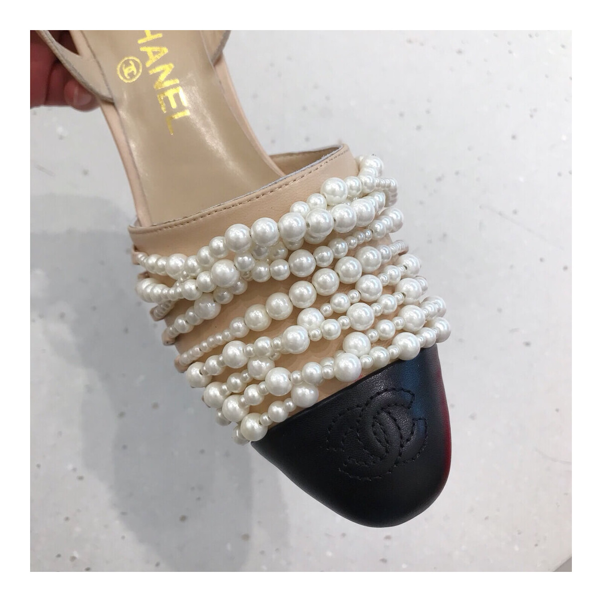 Chanel Pearl Sandals G23578