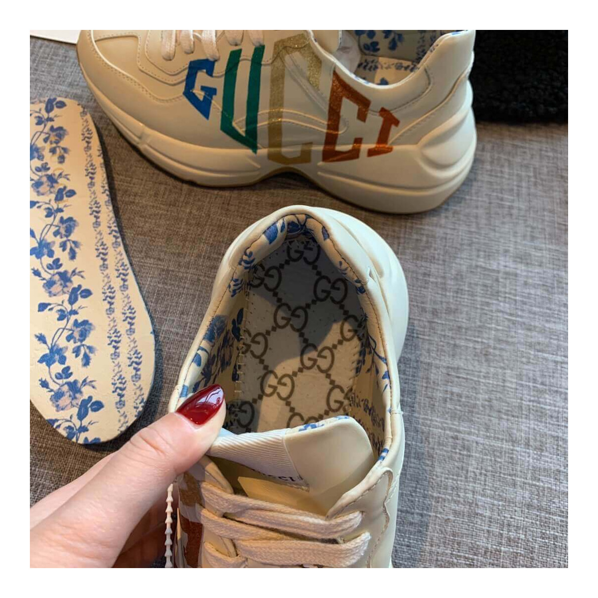 Gucci Rhyton Glitter Gucci Sneaker 524990